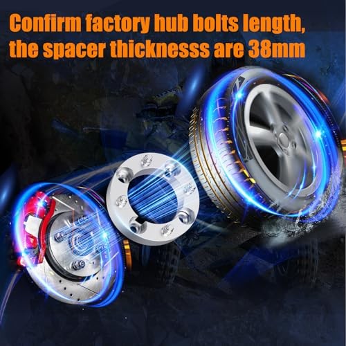 4×156 ATV Wheel Spacers 3/8″-24 Studs 38mm 4 Lug Wheel Spacer 1.5 inch Chrome