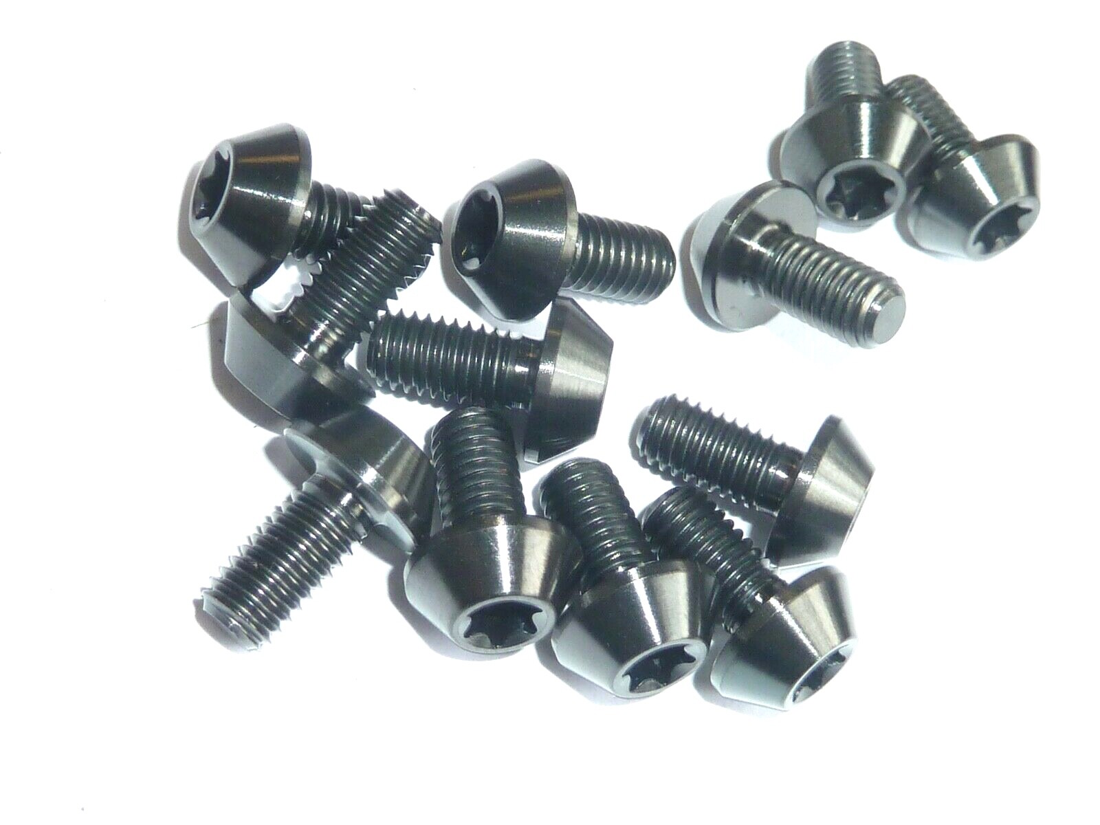 Titanium Rotor Disc Bolts M5x10 T25 Torx Gold 6 12 packs Ti mountain bike bmx