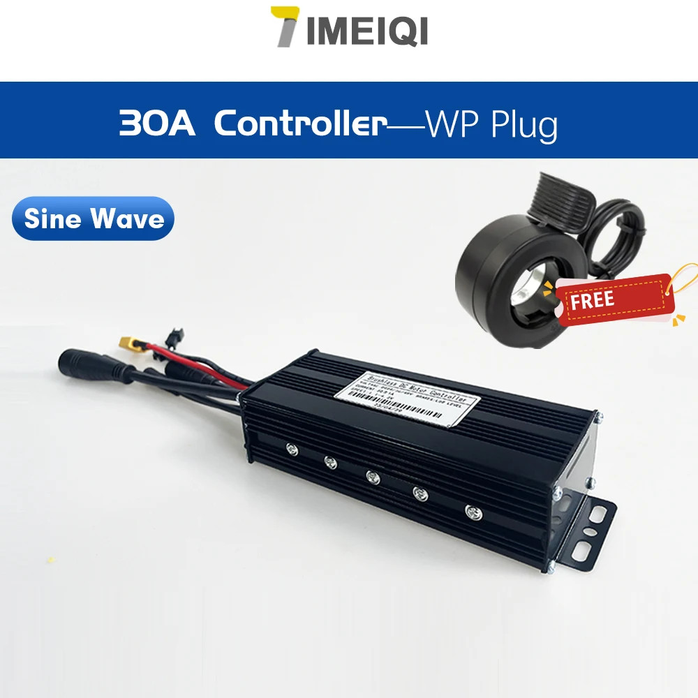 Ebike 3-mode Sine Wave Controller 17A/26A/30A/40A for 250W-3000W Brushless Motor