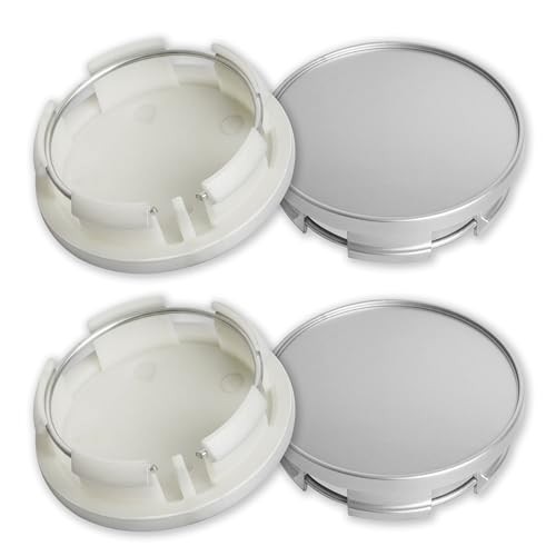 2.5Inch 63MM Wheel Center Caps for Dodge RAM Outer 63MM , Inner 56MM Silver