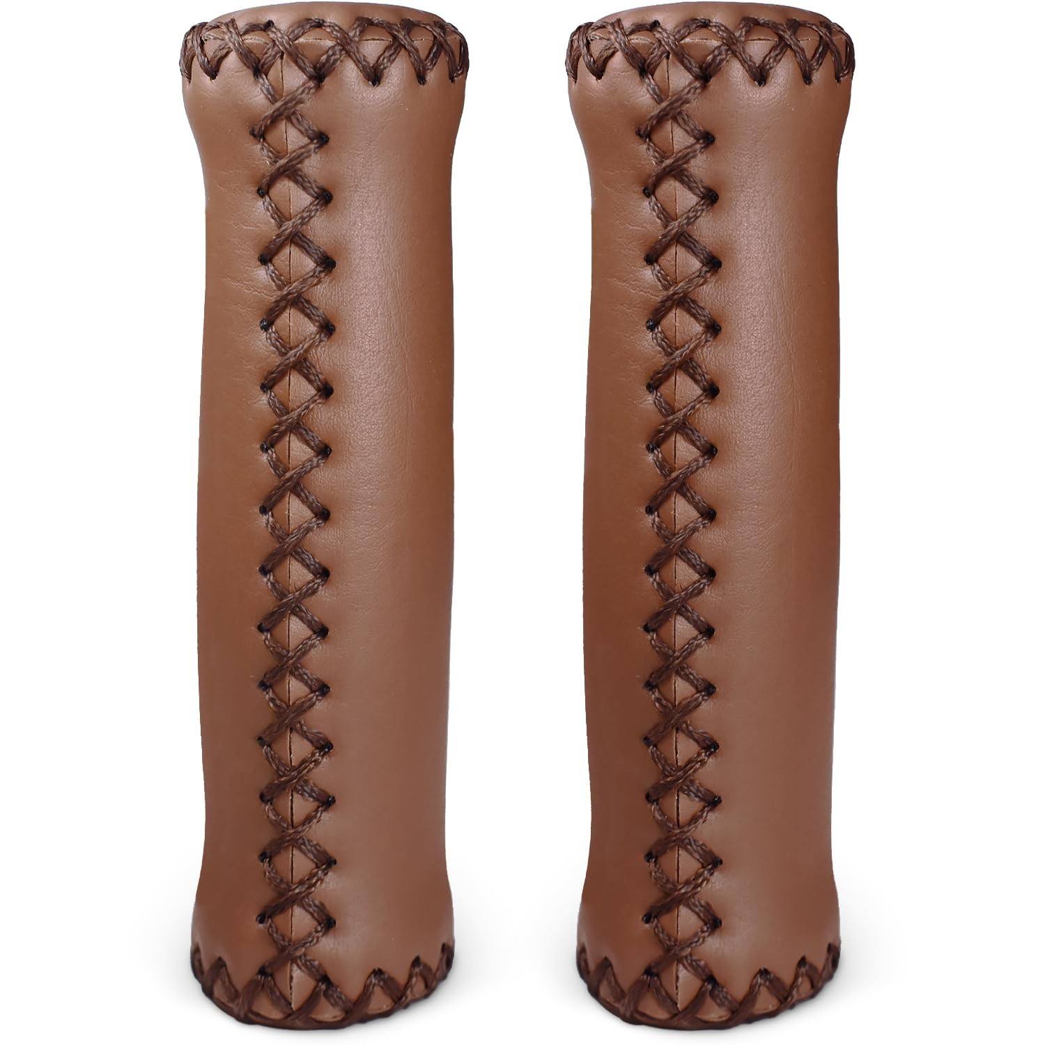 MARQUE Cruiser Bike Handlebar Grips – Brown Vinyl One Size, Light