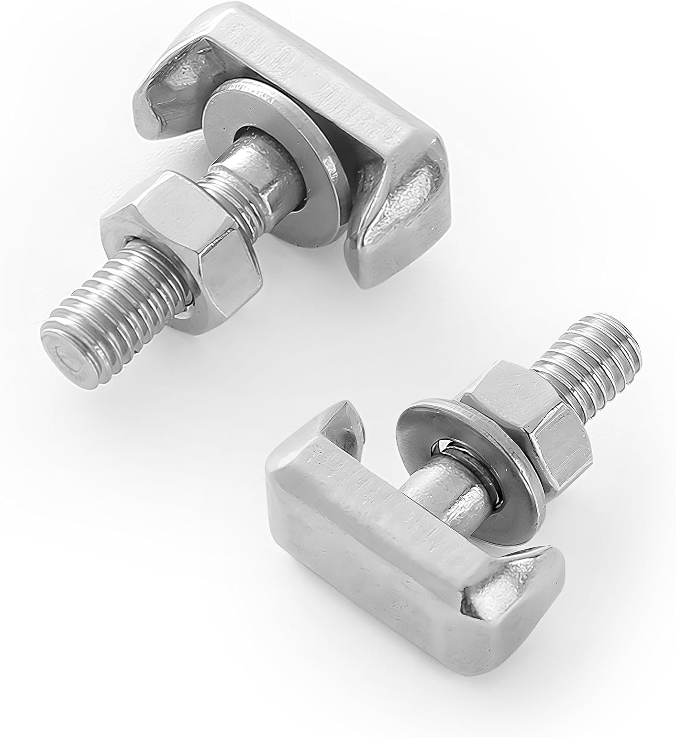 2PCS Battery Terminal T-Bolt, Stainless Steel Replacement Nuts for Car Battery