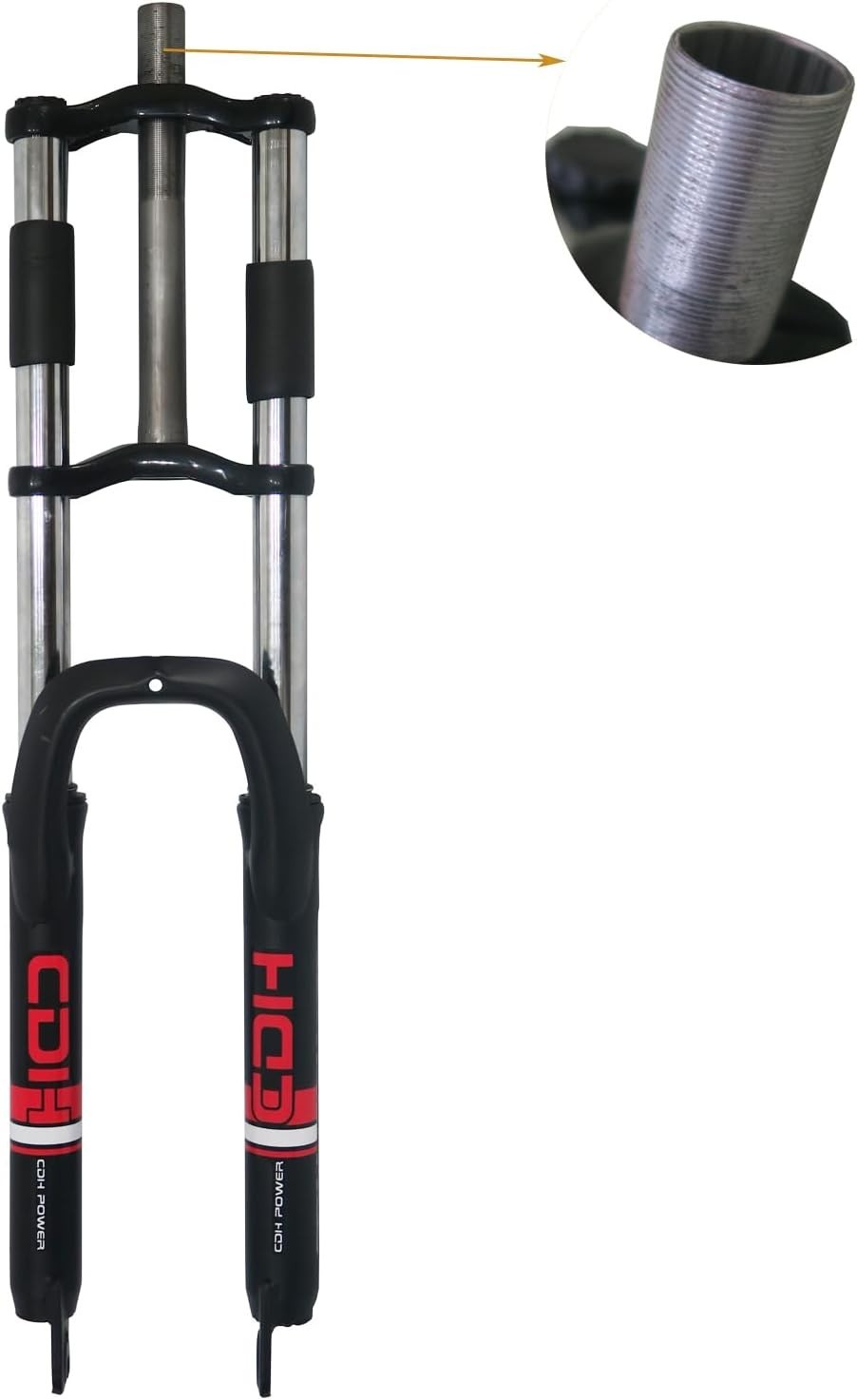 CDHPOWER 26 inch Bicycle Fork 1″ Threaded Suspension Bike Fork – Disc Brake