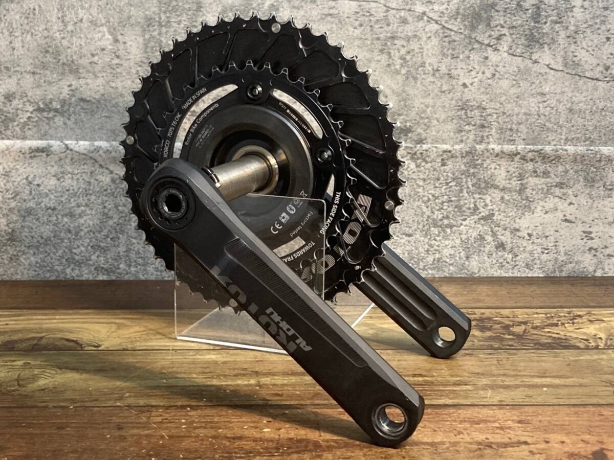 ROTOR ALDHU INSPIDER Power Meter Crankset ROAD24 52/36T Crank Length 6.69 in