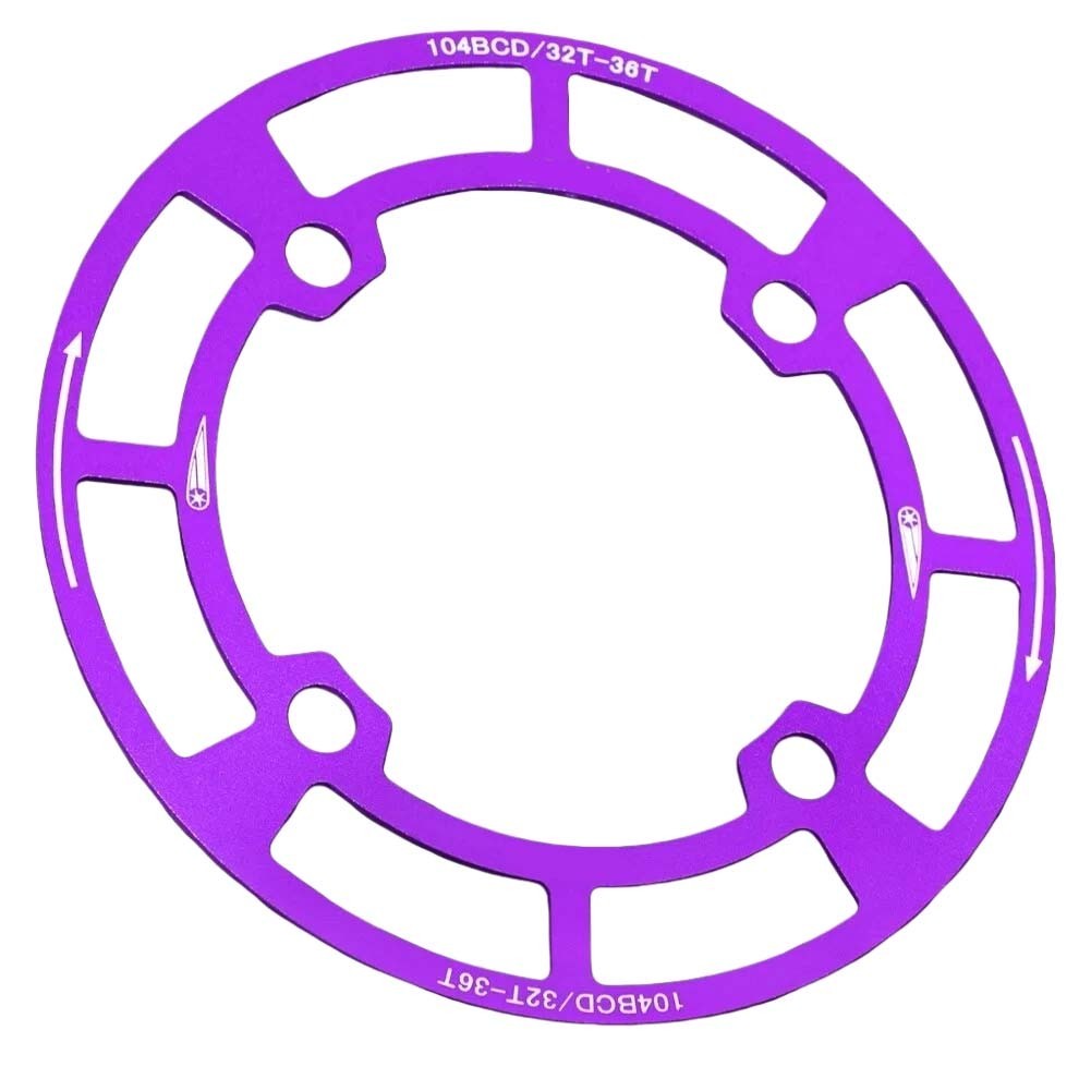 Lightweight Aluminum Chainring Protector 104BCD for Mountain Bike 158mm Size