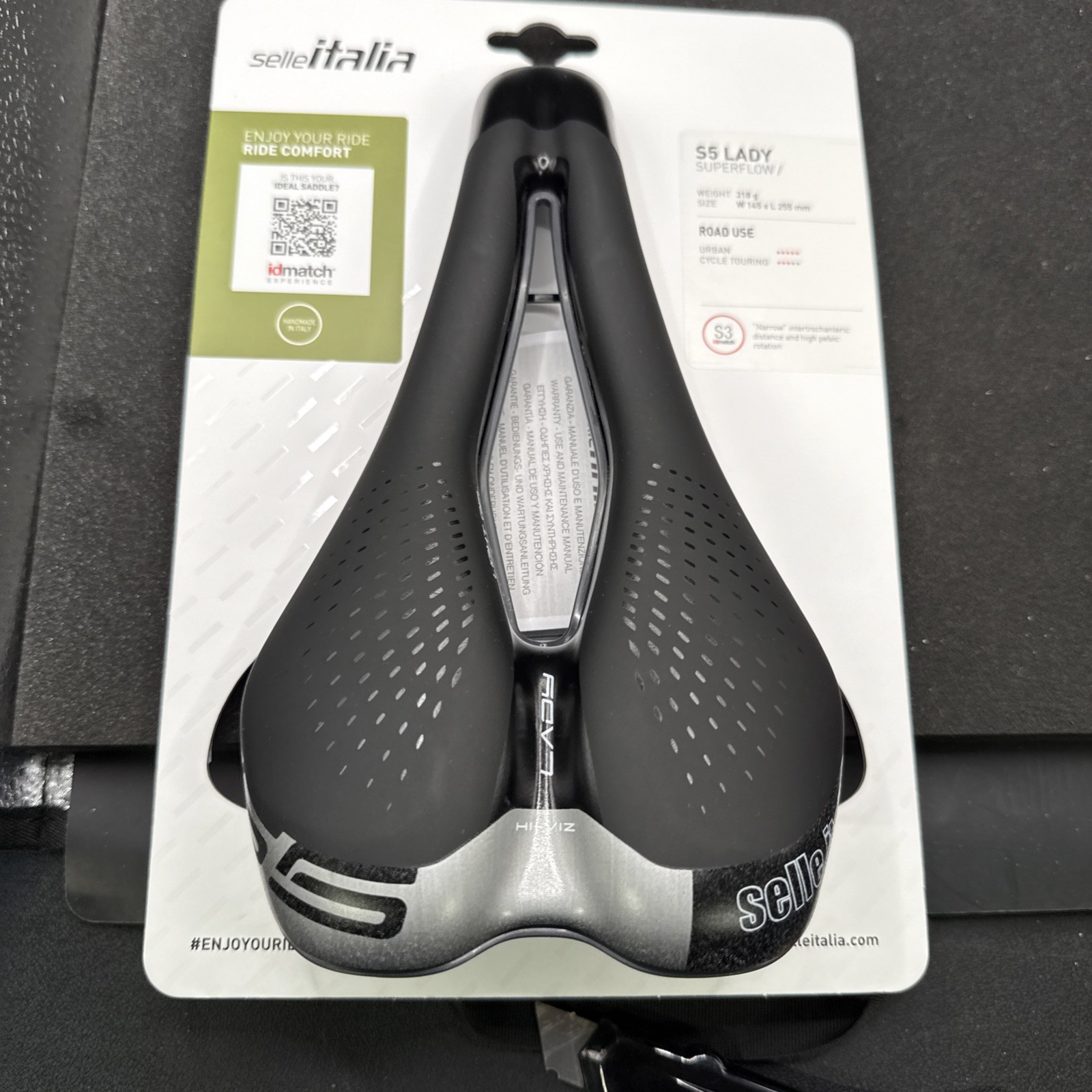 Selle Italia S5 Lady Superflow Cycling Saddle Seat 145mm Width (9419-27)