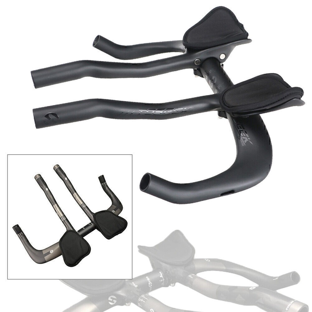 TOSEEK Handlebar Road Bicycle Drop Bar Aero Bar Set 31.8*380/400/420/440/460mm