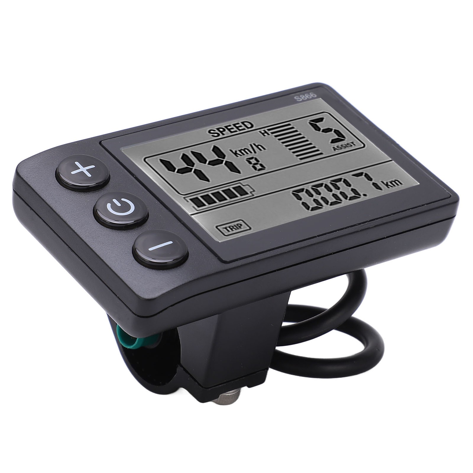 Electric Cycle S866 LCD Display Meter 24V 36V 48V Control Panel with Water Resis