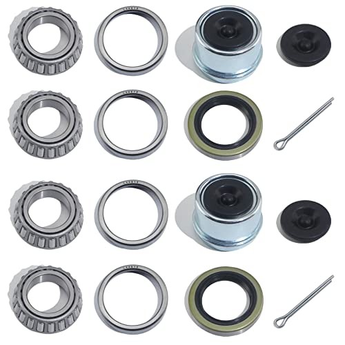 2Sets for 1» Axle Trailer Hub Bearings Kits, L44643 / L44610 Bearings Set,