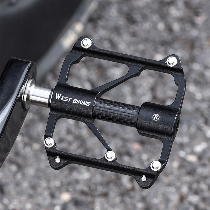 WEST BIKING Ultralight Road Bike Pedals Aluminum 3 Bearings Bicycle Pedals