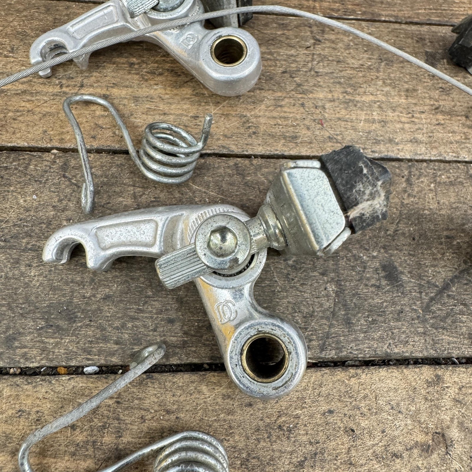 Vintage Dia Compe 981 Cantilever Brake Set Silver Japan 1980s ATB MTB Touring