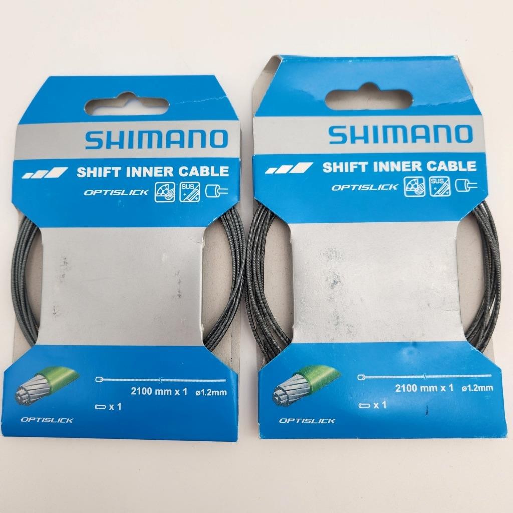 2x Shimano Optislick Bicycle Derailleur Inner Shift Cable’s 1.2 x 2100mm Pair x2