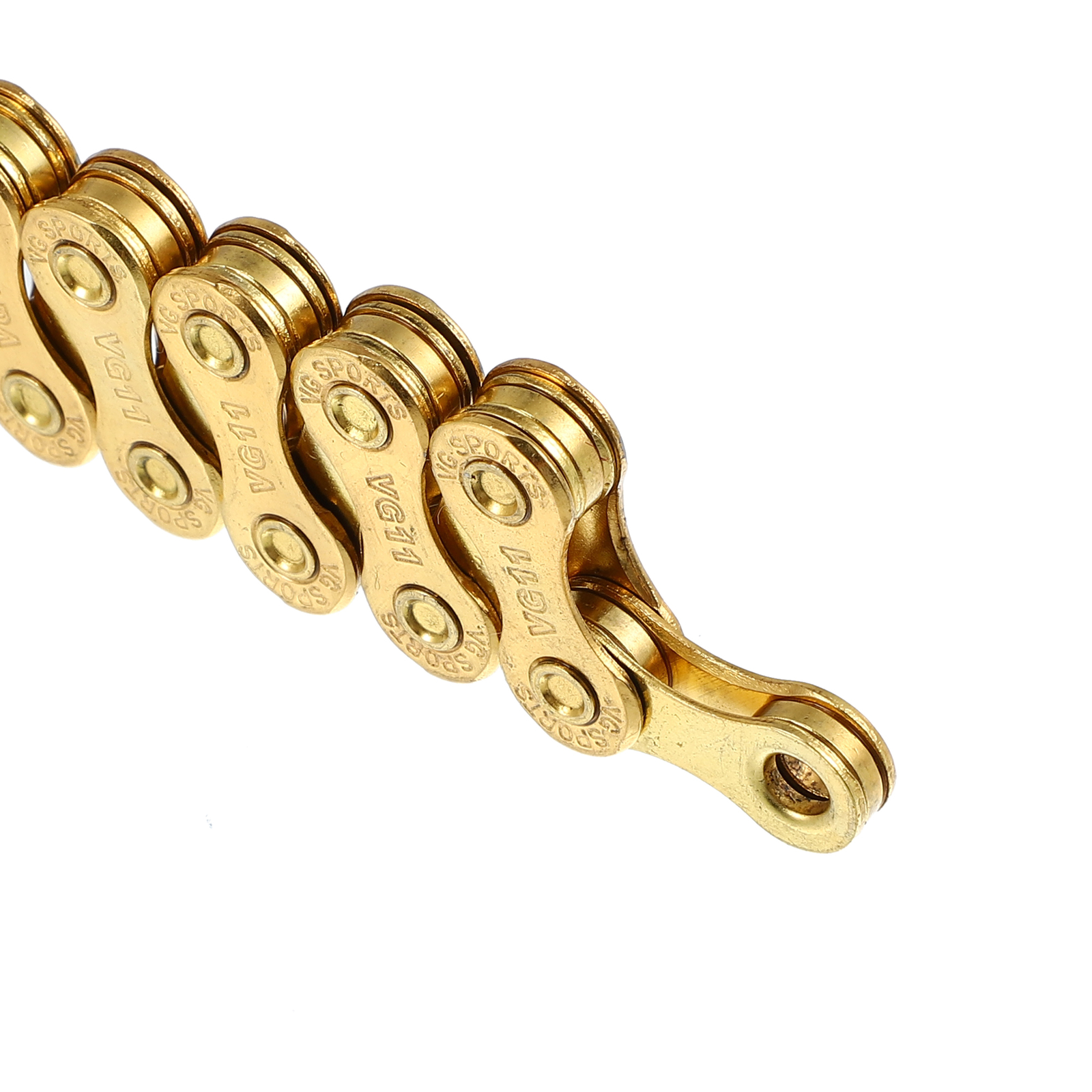 Pack (1) 11 Speed 116 Links Speed Chain for Bicycle Bike MTB Metal Gold Tone