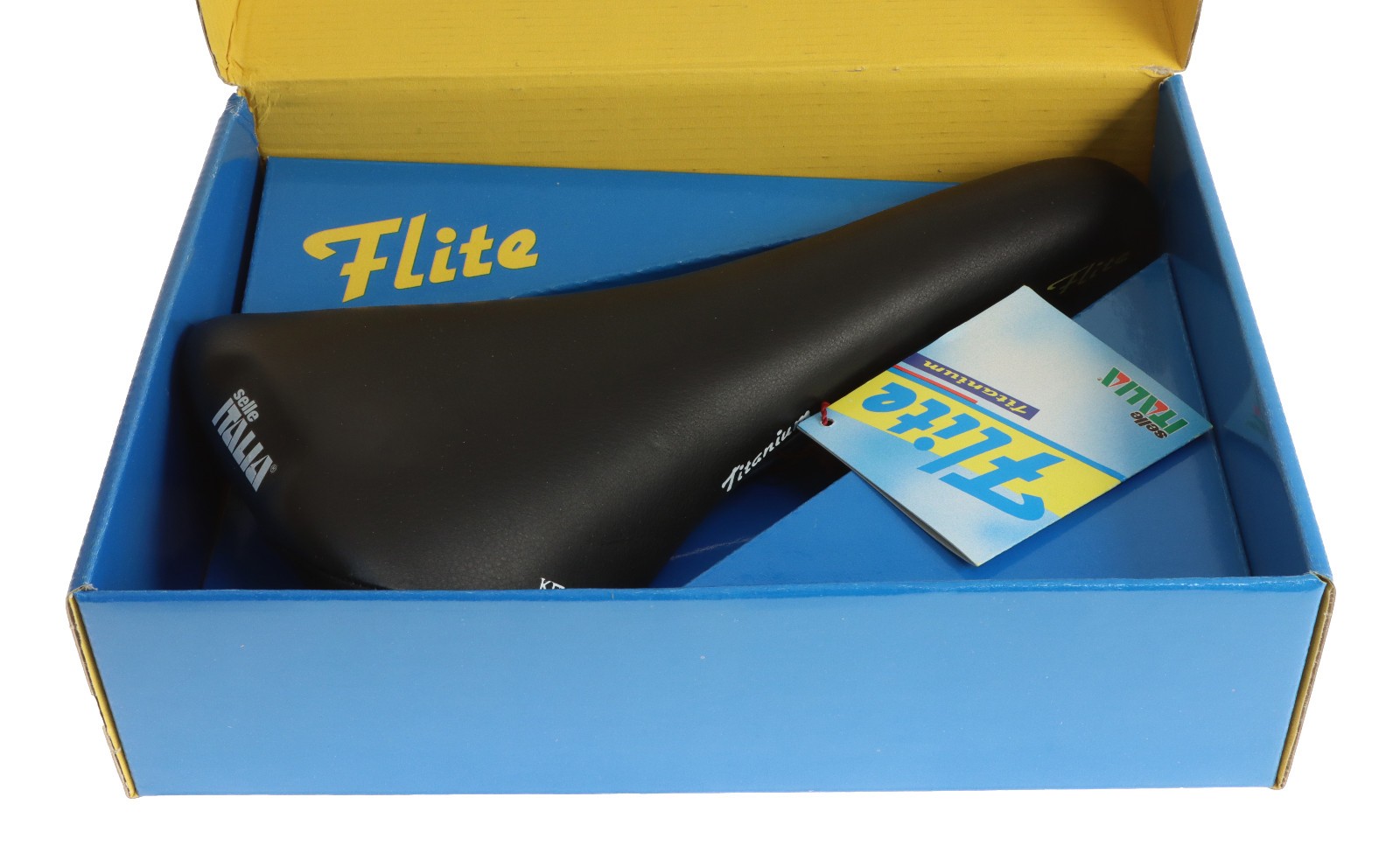 Selle Italia Flite Saddle Titanium Rails Black Made With Kevlar (K) NIB NOS NEW
