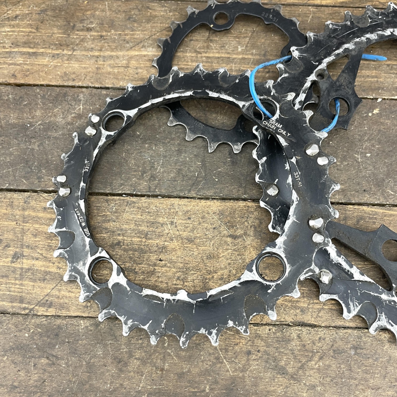 Truvativ Bike Chainrings 10 Speed 44T 33T 22T 104 BCD 4 Arm SRAM MTB Triple