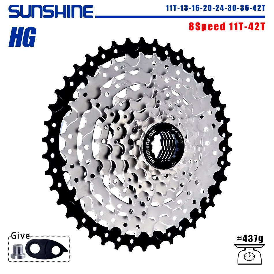 SUNSHINE Bicycle Cassette 8/9/10/11/12Speed Freewheel HG Structure Sprocket 32/3