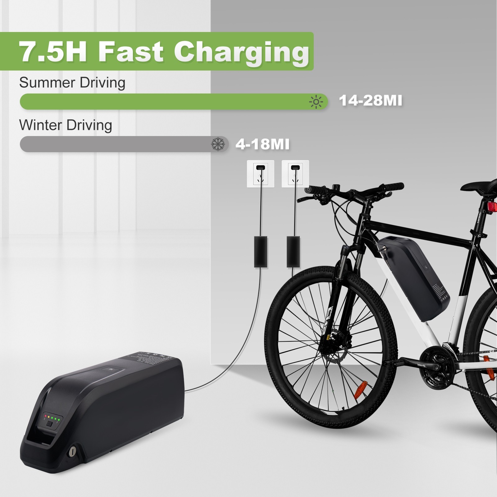 Hailong 4PIN 48V 36V Lithium Ebike Battery 15Ah Electric Bike Battery 200W-1000W