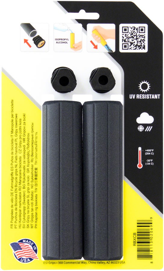 ESI Ribbed Extra Chunky Grips – Black