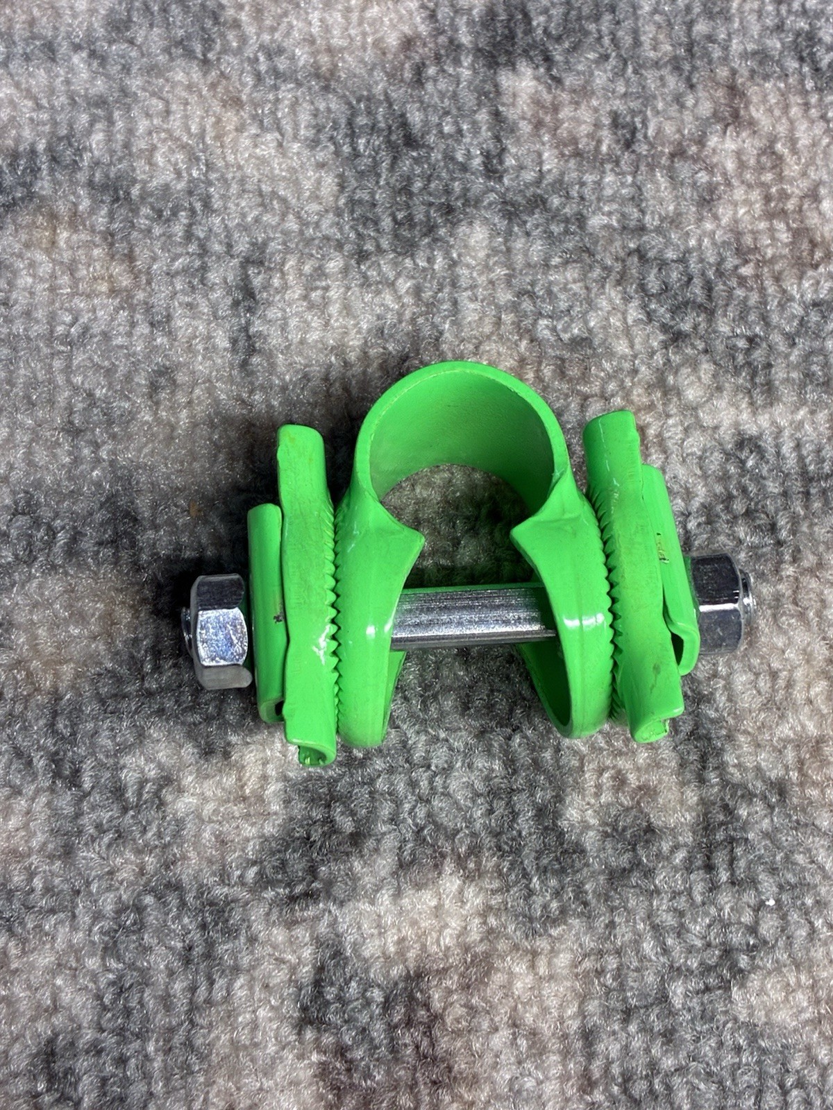 Saddle Clamp Seat Guts DG Green Single Rail Old School Bmx