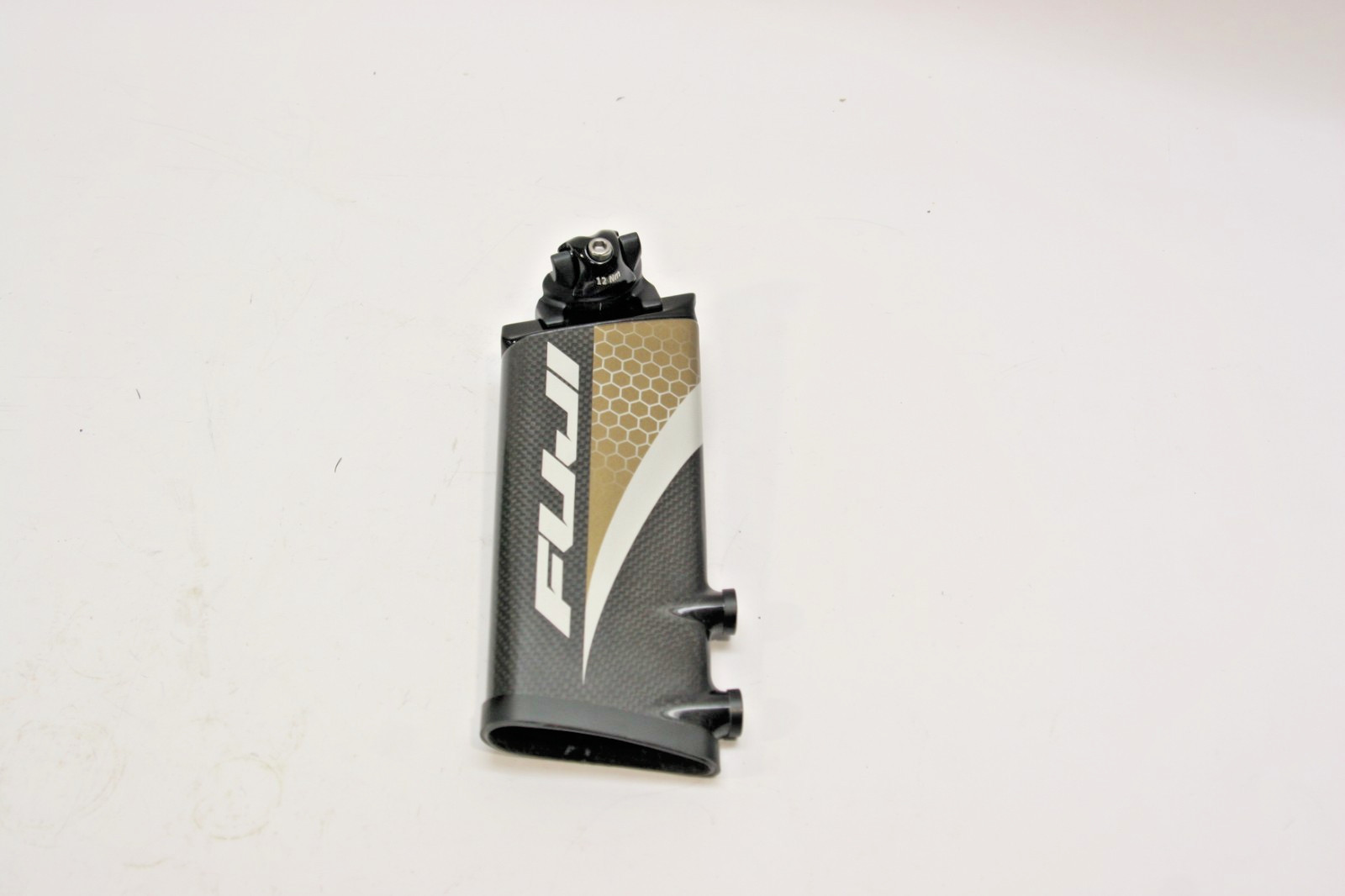 Fuji D6 Aero Carbon seatpost Size Large 200mm Long Carbon & Gold #2