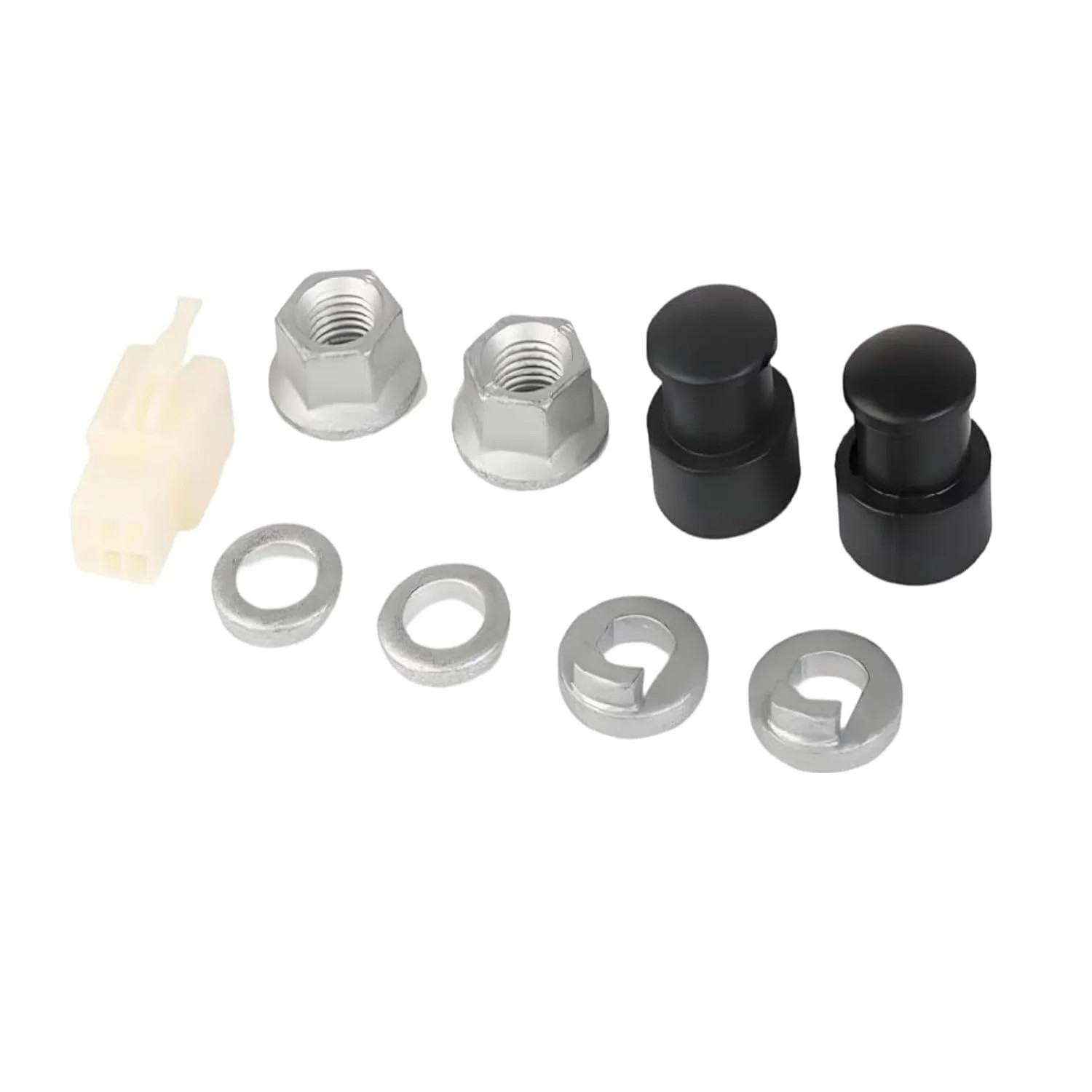 EBike Hub Motor Axle Kit, 12mm Shaft, Front Lock Nut with Washer and Cover, E…