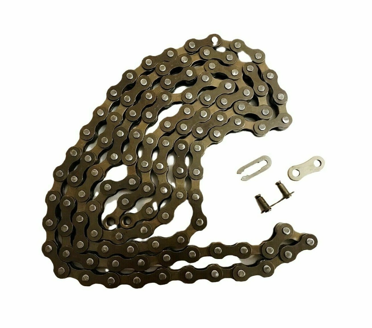 SUPERLEON 1/2″x1/8″ 114L BMX TRACK SINGLE SPEED BIKE CHAIN WITH MASTER LINK.