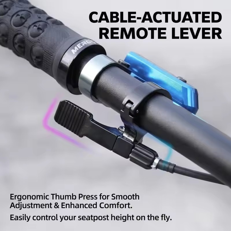 Bicycle Dropper Seatpost Internal Routing MTB Remote Control Hydraulic Lifting