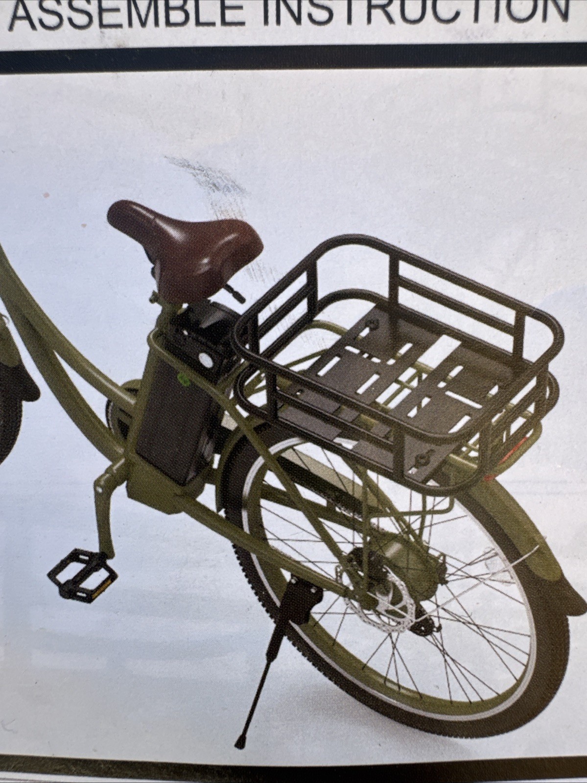 LECTRIC EBIKE SMALL BLACK BASKET Black