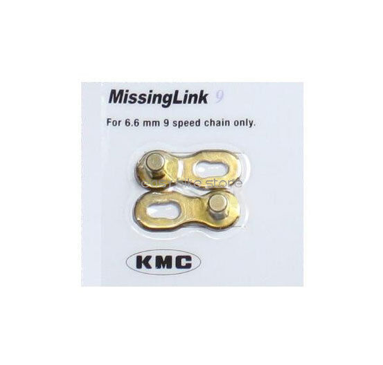 1PAIR KMC missing link for 9 speeds Re-Usable Gold 9S 6.6mm 9speed CHAIN CYCLING