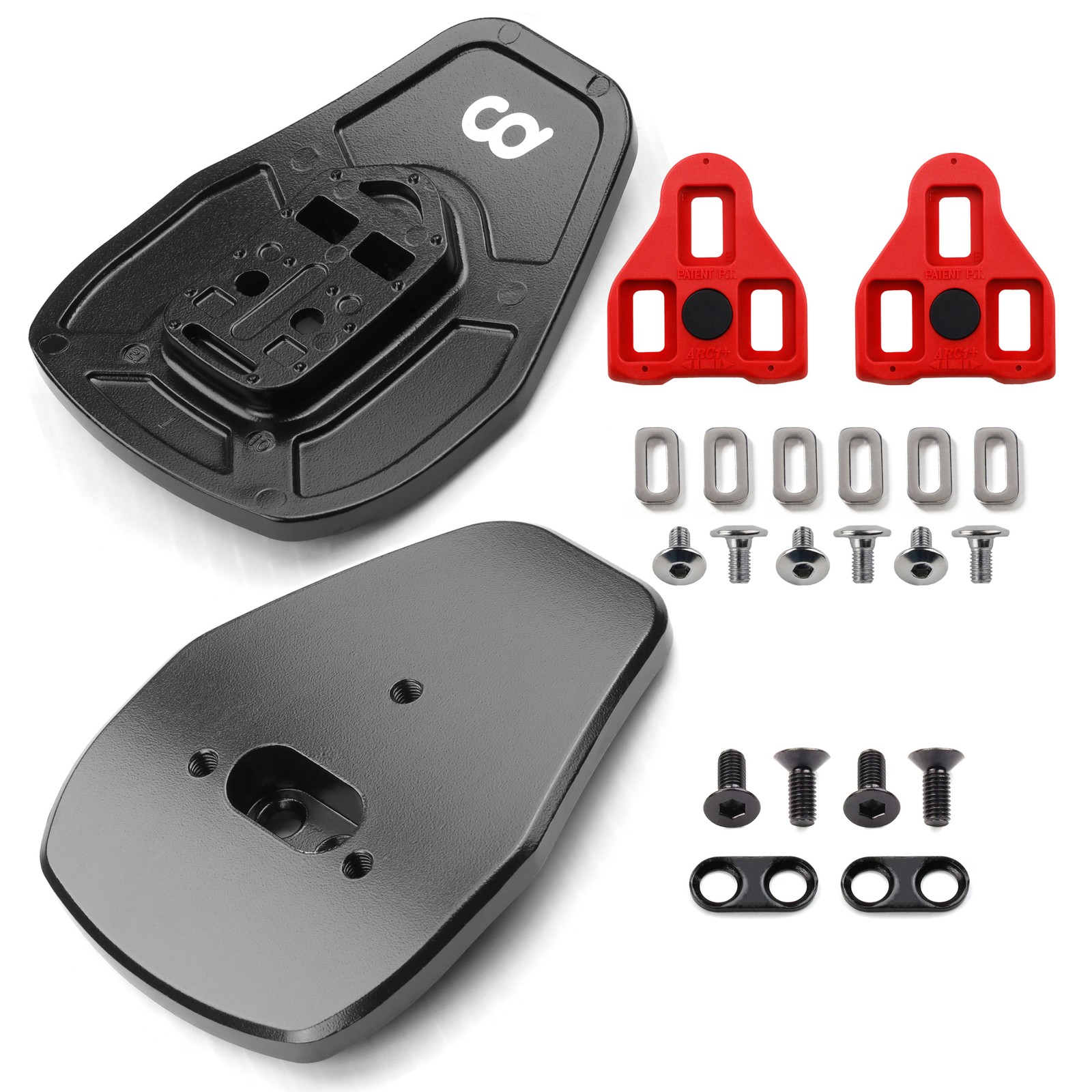 CD Bicycle Shoes Cleats Adapters Bundle- for MTB Shoes to Use with Delta Cleats