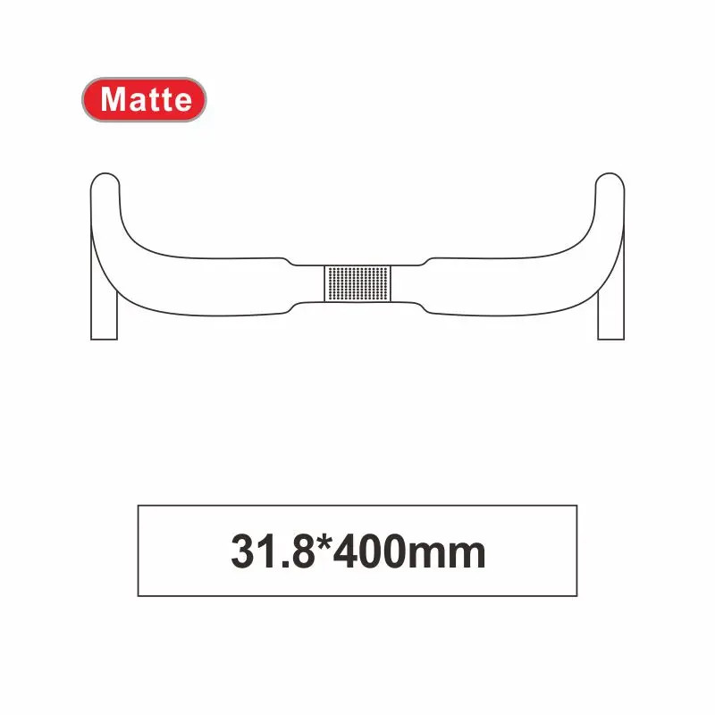 Race UD Matte Glossy Carbon Handlebar Road Drop Handlebar 31.8*400/420/440mm