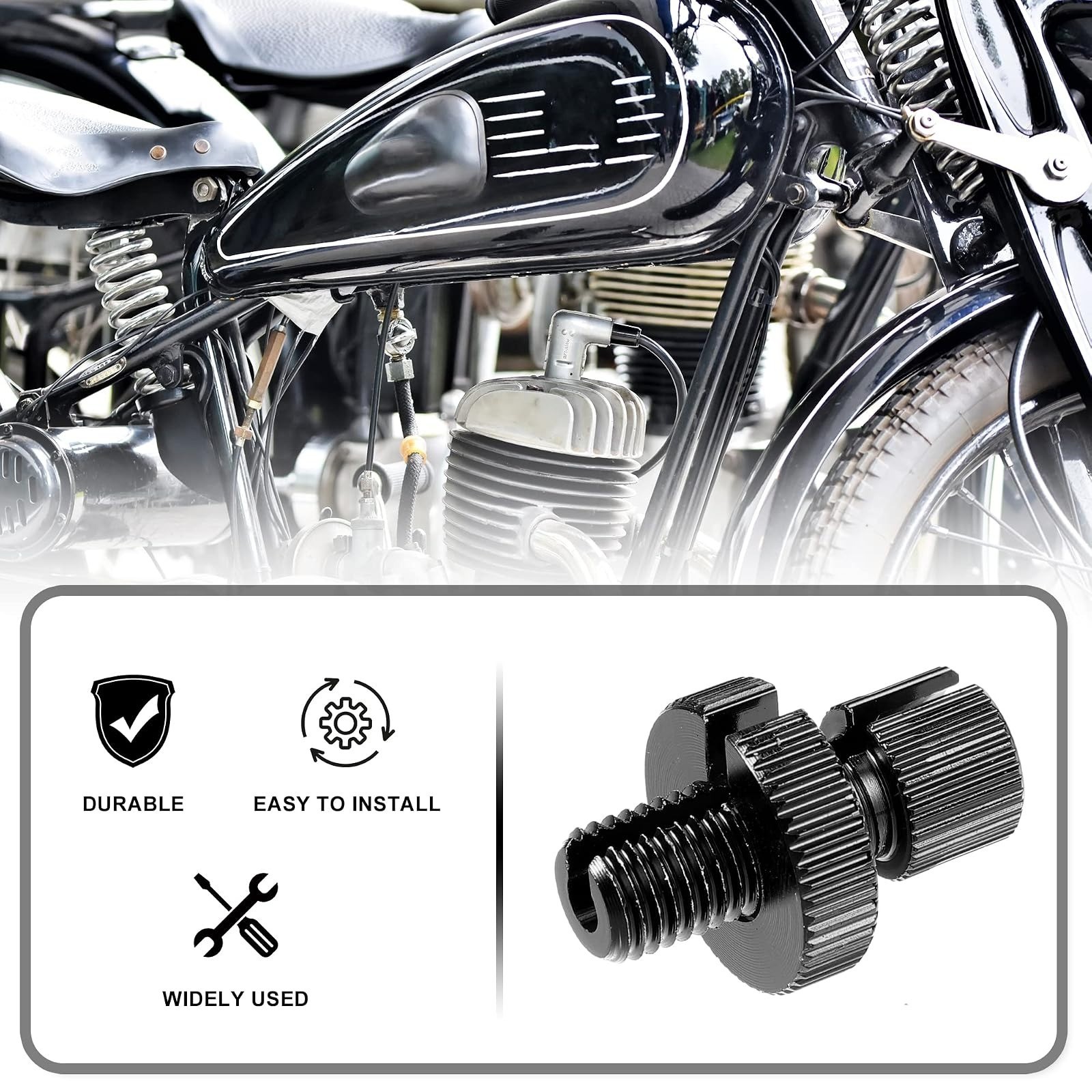 X AUTOHAUX M10 Brake Clutch Cable Adjuster Screw for Motorcycle Bike