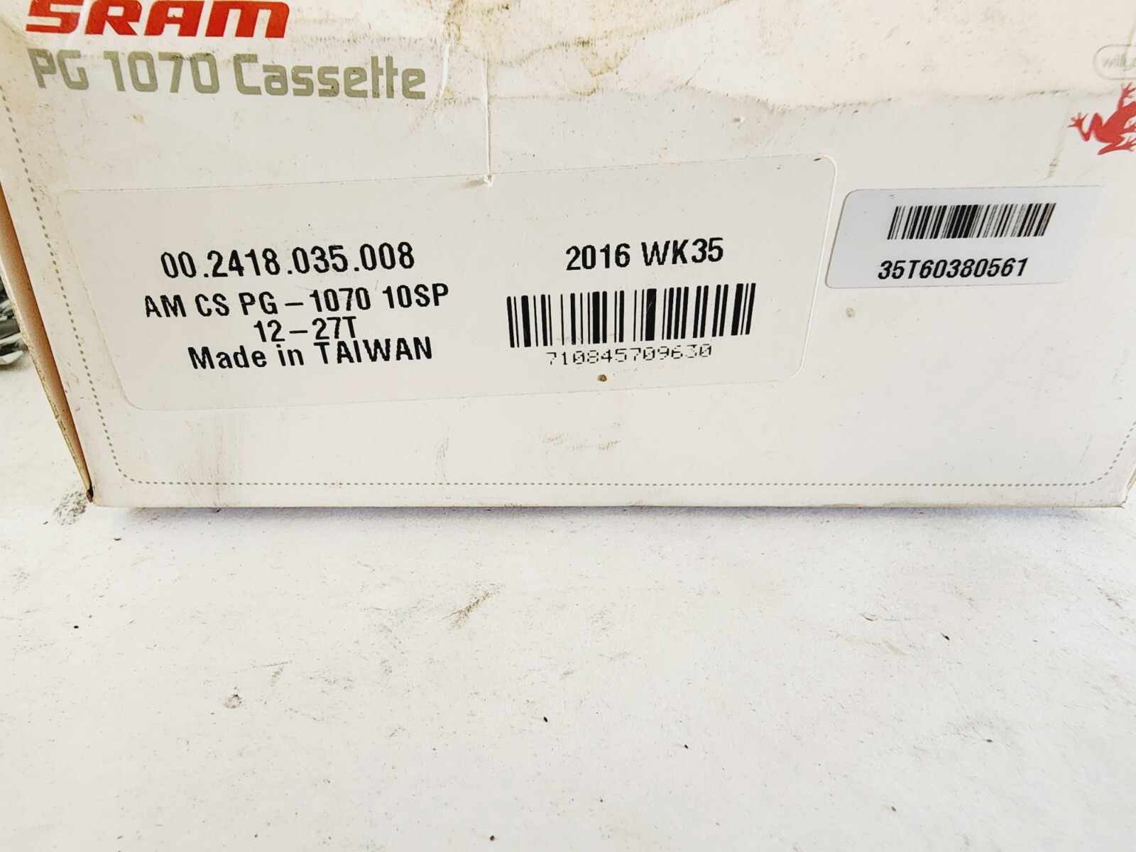 SRAM 00.2418.035.008 Cassette Sprocket 12-27T 10 Speed