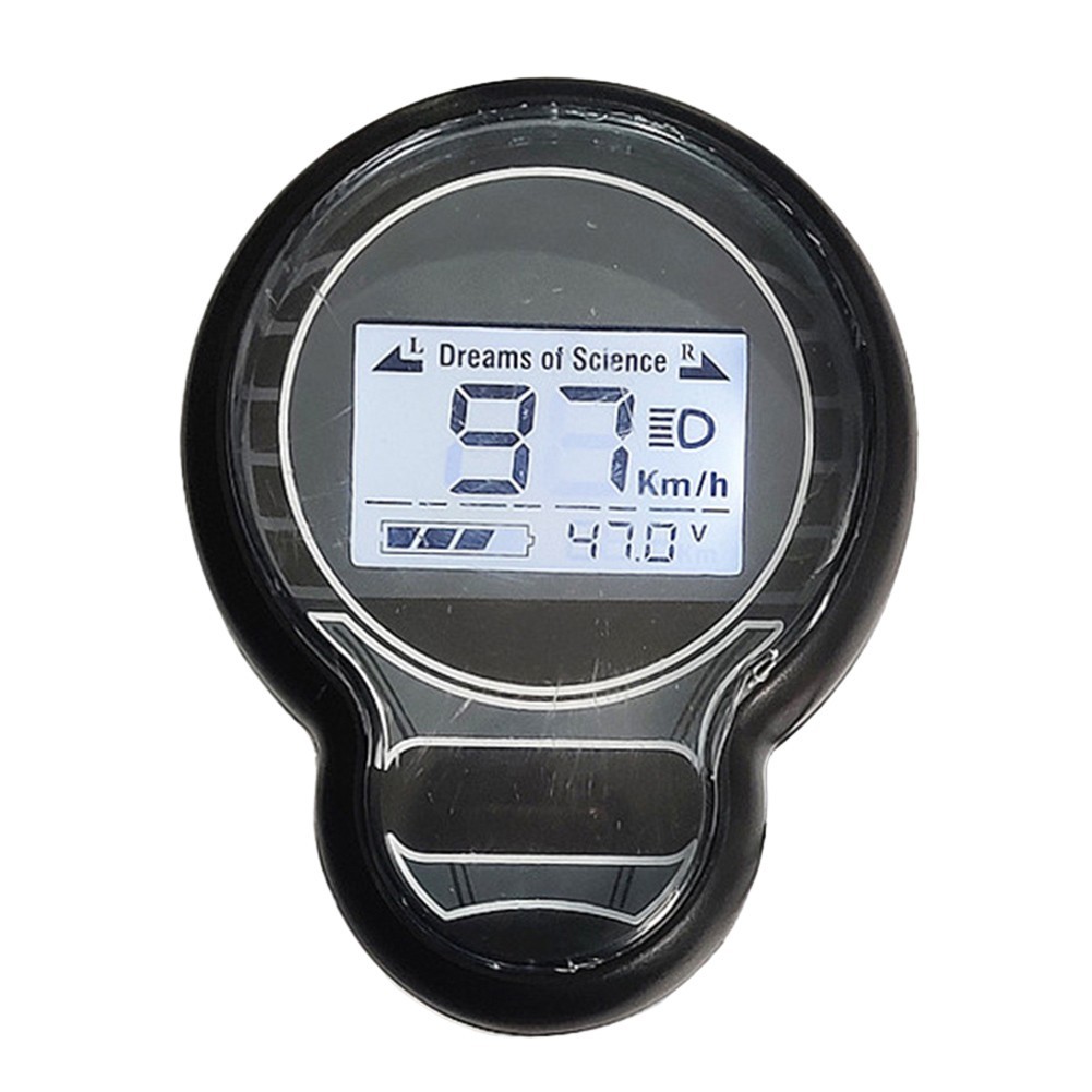 LCD Display Speedometer Screen For Ebike Electric Bike Scooter 48V 72V