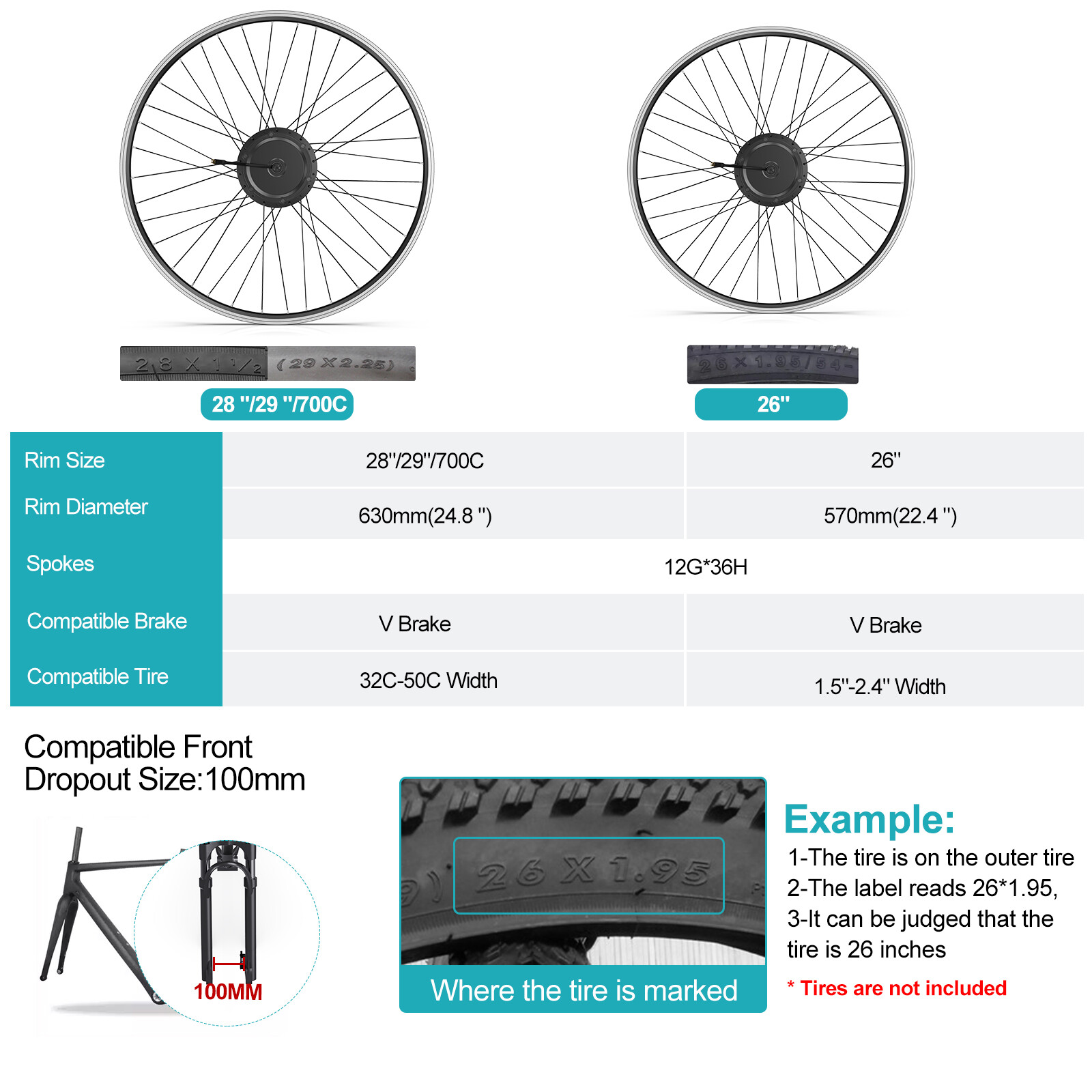 Bafang 48V 500W Electric Bike 20″26″ 700C Front Motor with Wheel Conversion Kits