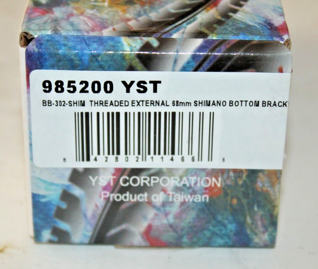 YST External Threaded Bottom Bracket Black 68-73mm Fits Shimano Free USA Shipper