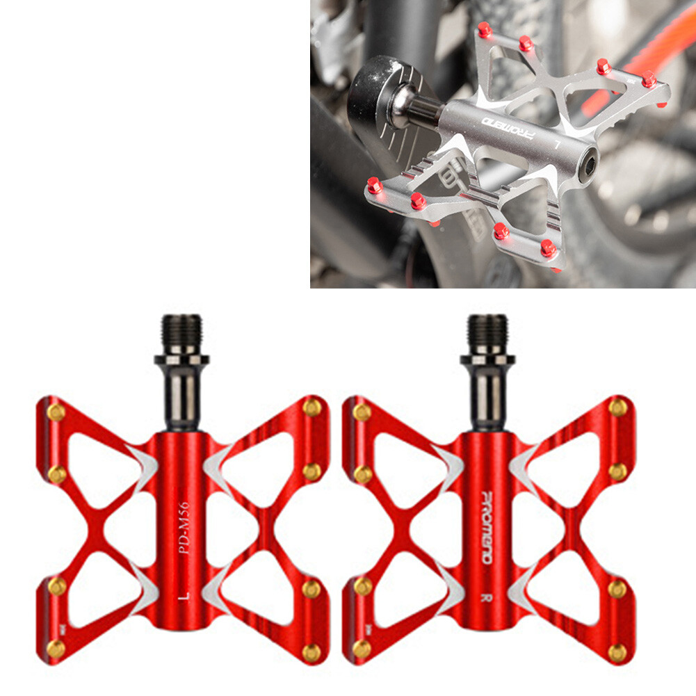 Promend MTB Road Bike Ultralight Aluminum Pedals Bicycle Flat Pedal 3 Bearings