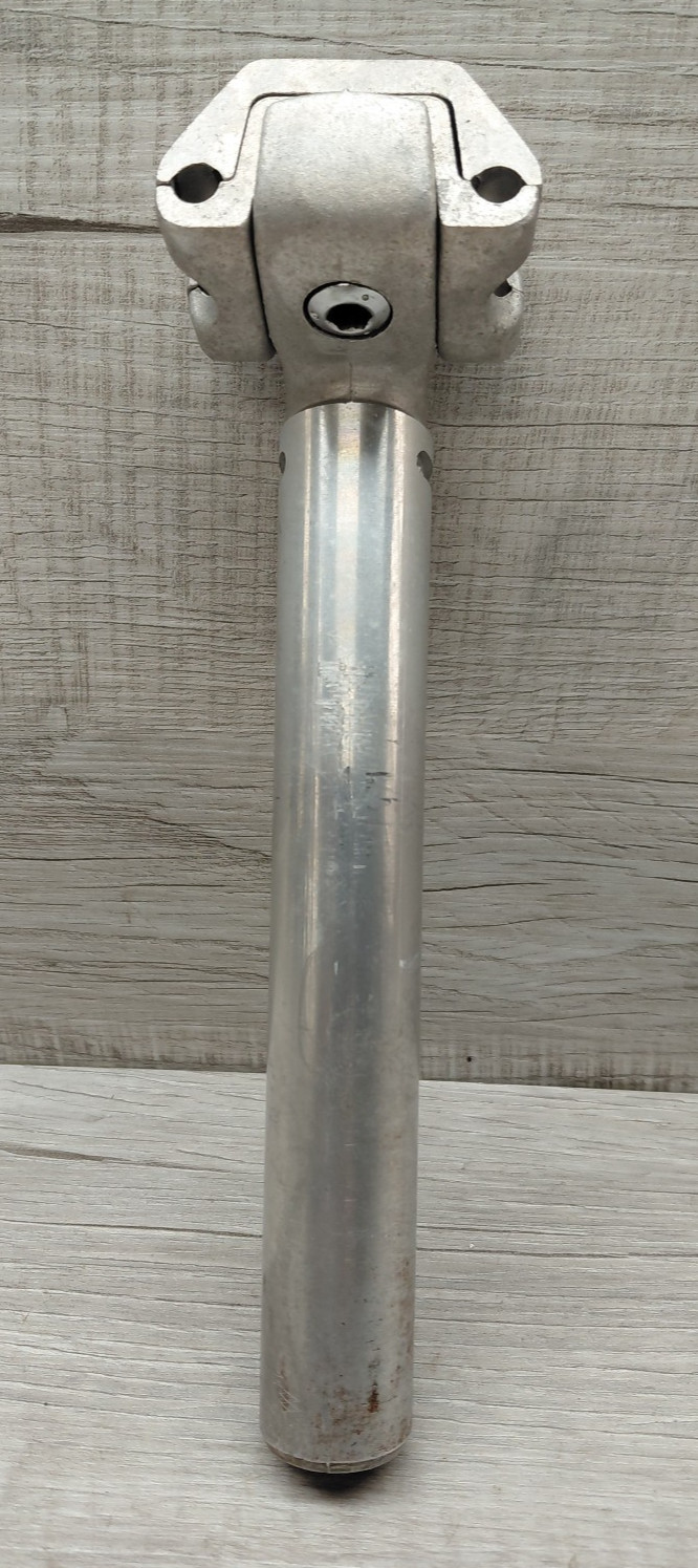 Vintage Sakae CR 1-Bolt Micro Adjust Alloy Seatpost 26.6 mm Silver 190 mm Bike