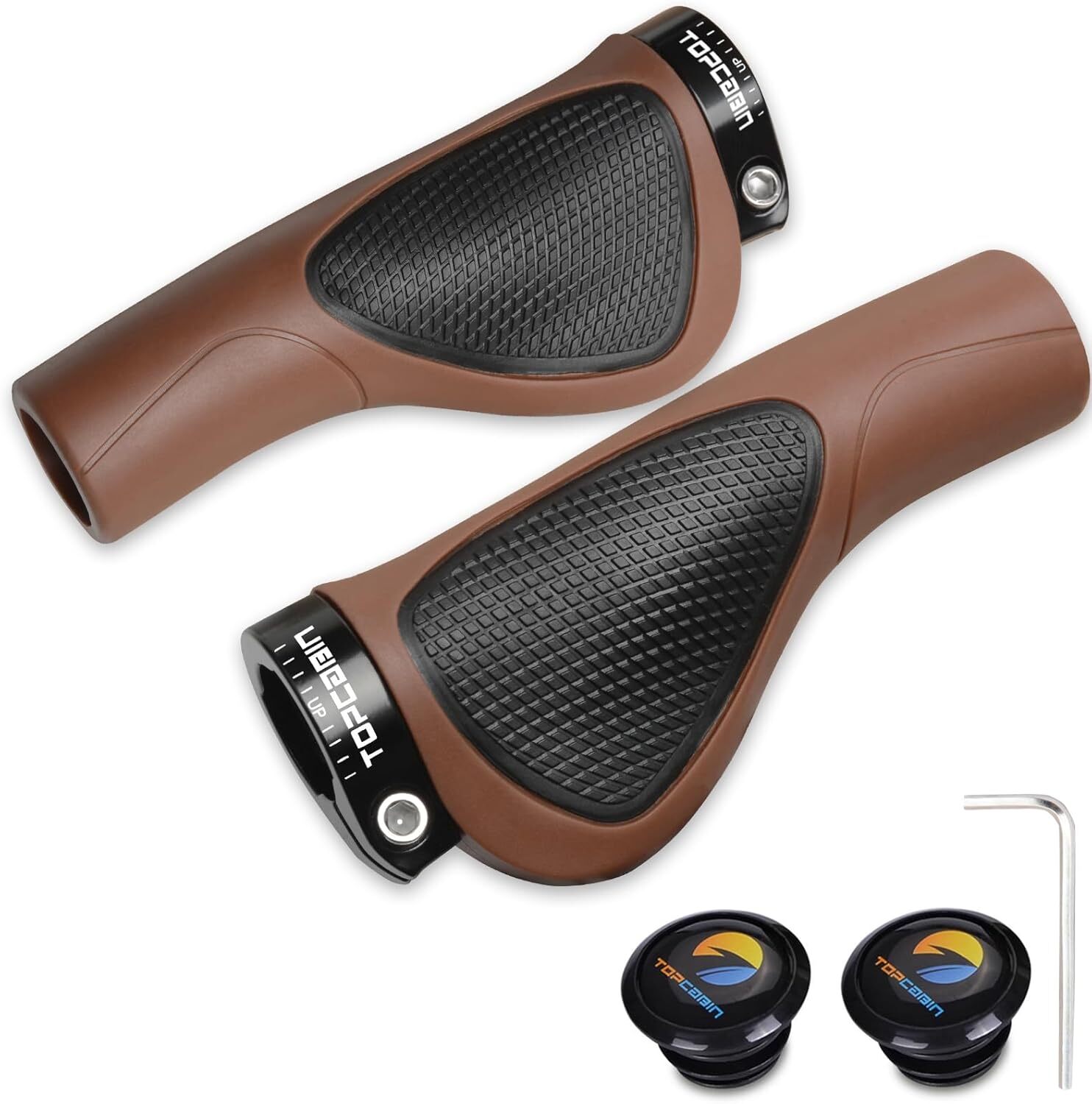 Aluminum Lock-on Ergonomic Bicycles Handlebar Grips for Mountain MTB BMX Bicycle