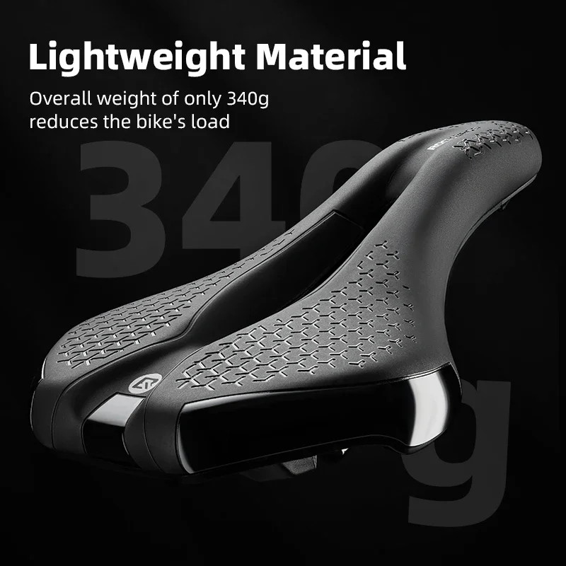 Bicycle Seat Saddle MTB Road Bike Breathable Shockproof Non-Slip Leather Cushion