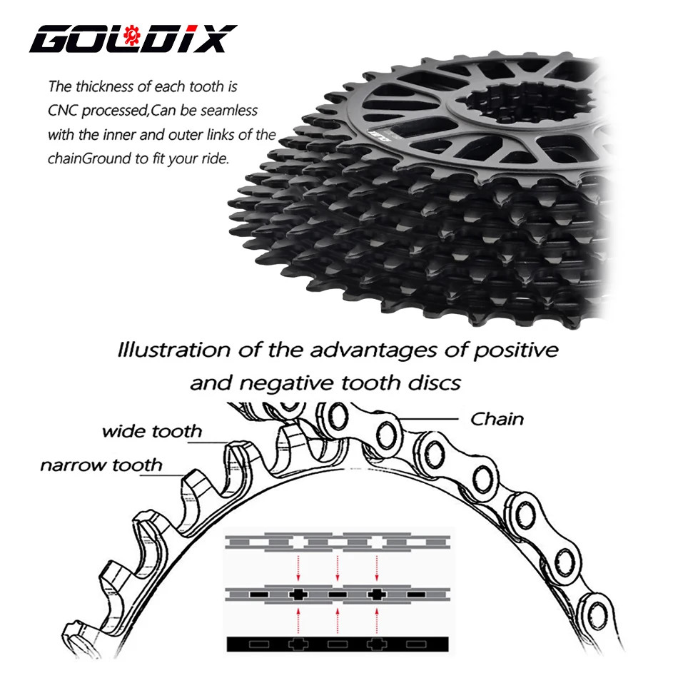 Ultralight CNC Direct Mount Chainring 32T-48T 3 Bolt MTB Road Bike Gear