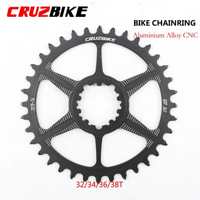 Mountain Bike Round Chainring 32T/34T/36T/38T Crown Bicycle Single Chainwheel