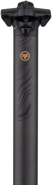 Teravail Stratum Carbon Seatpost – 27.2 x 400mm, 18mm Offset, Black