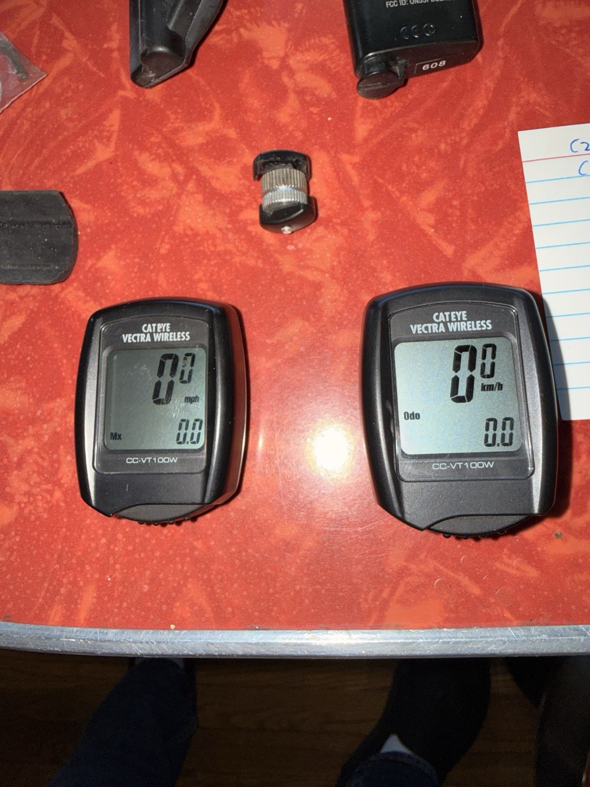 (5) Cateye Vectra CC-vt100w Parts Wireless speedometer