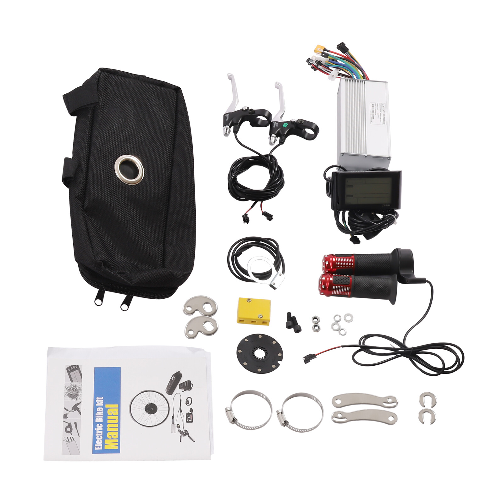 27.5» 72V 2000W Electric Bicycle Rear Wheel E-Bike Conversion Kit LCD Display