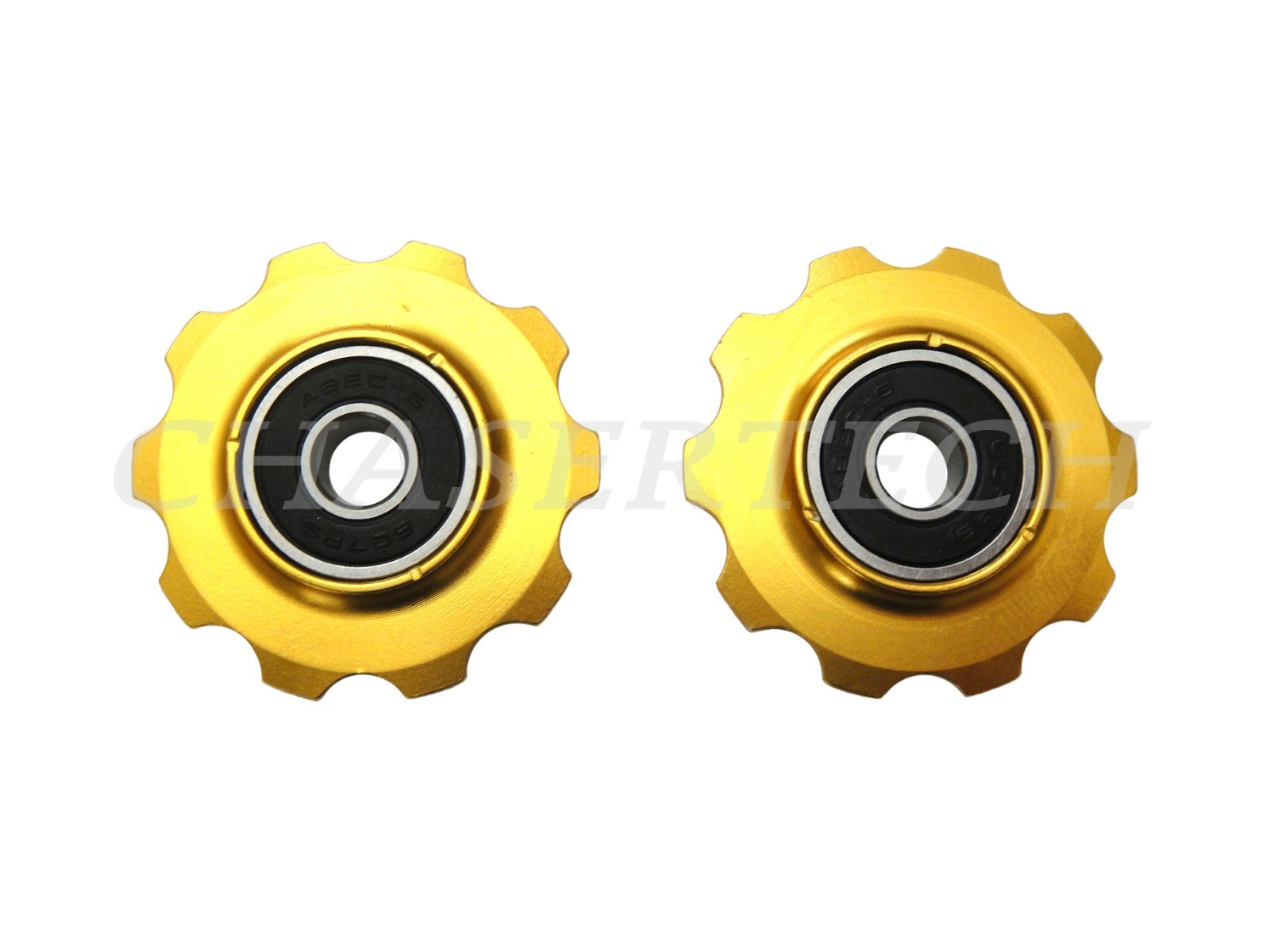 MTB Road Classic Bike Rear Derailleur Jockey Wheel Pulley 10T 6mm Gold
