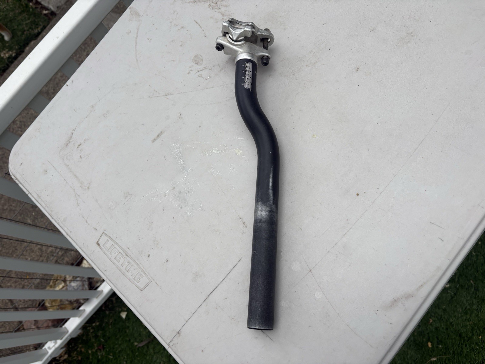 Seat post 27.2mm TITEC S-bend LAYBACK 7075 Saddle seatpost pillar bike part