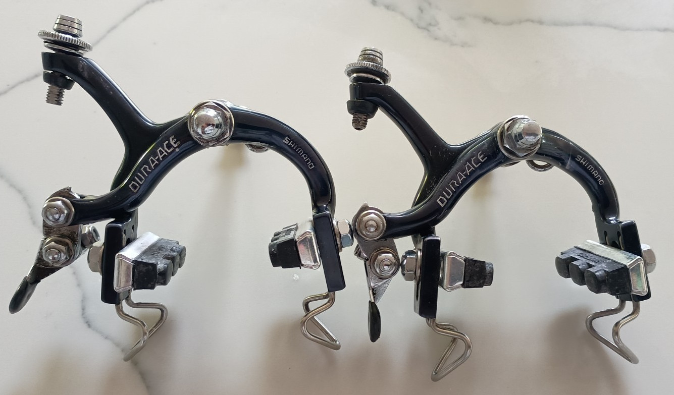 Rare Vintage Shimano Dura Ace B-210 BA-100 (1st Gen Black) Brakes – mid 1970s