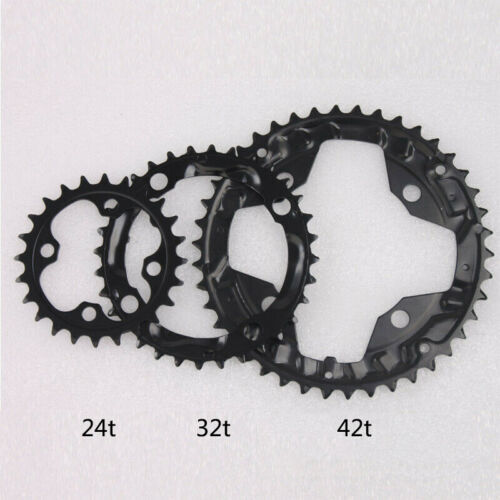 Bike Triple Chainset Crank 104BCD 24/32/44t 3X10S Round Chainring Bottom Bracket