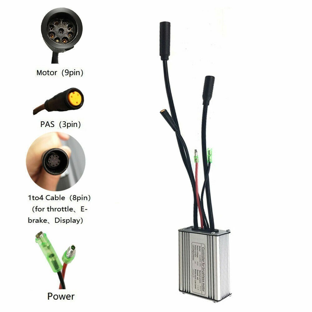 Electric Bicycle Controller 36V/48V KT-15A For 250W 350W Brushless Motor US AAU